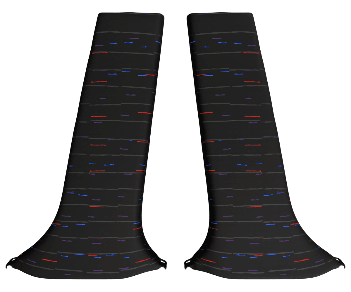 1998-2005 LEXUS GS S160 LOWER B PILLARS