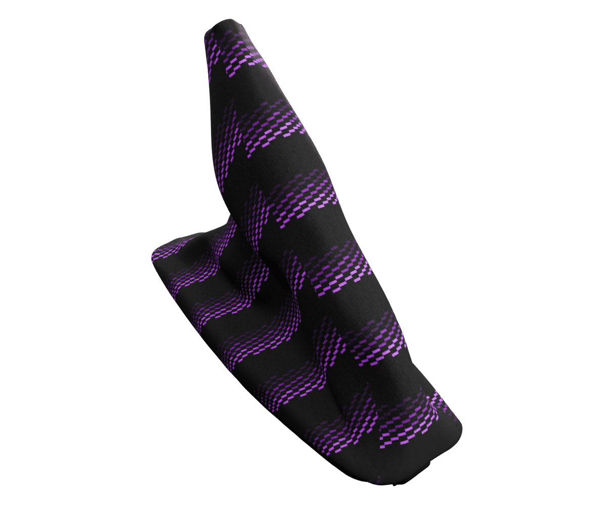 bmw e46 OEM e brake boot wrapped in 3 Mtech Purple fabric