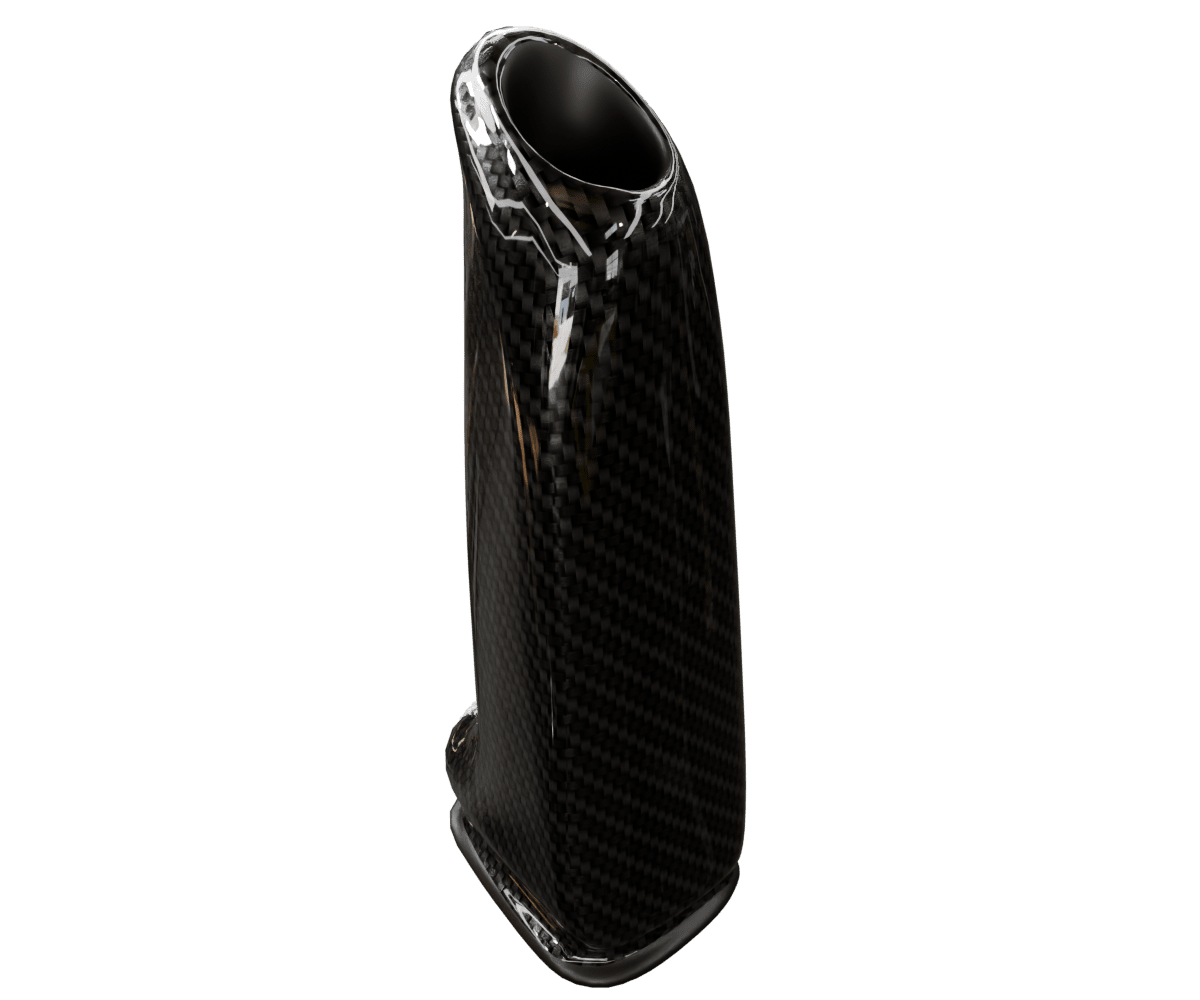 bmw e9x e8x Carbon fiber e brake handle in a high gloss finish