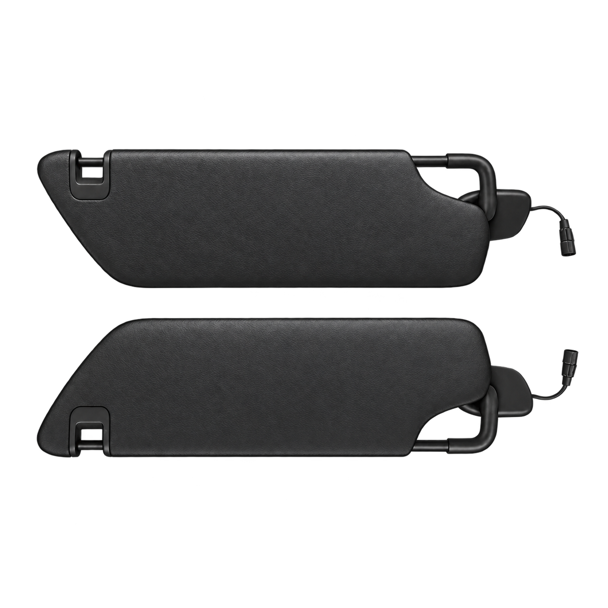 Chevrolet Corvette C8 Sun Visor (2020+) — black Nappa leather material preview