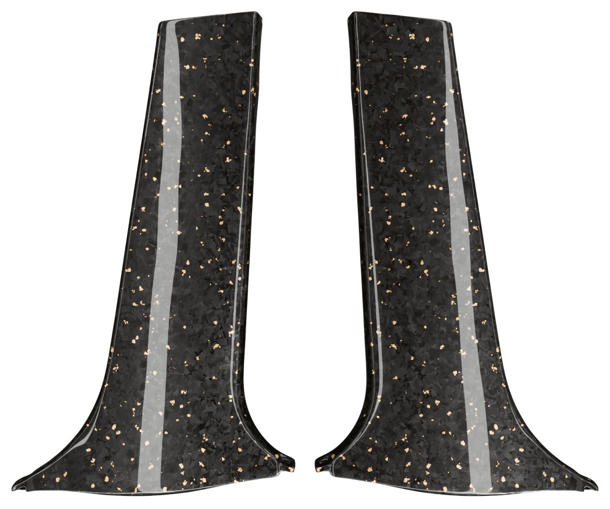 lexus is300 Forged carbon fiber lower b pillar set with colored flakes finished in high gloss