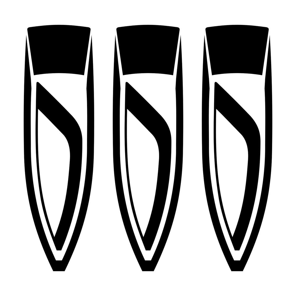 Buick logo, black artwork on transparent background
