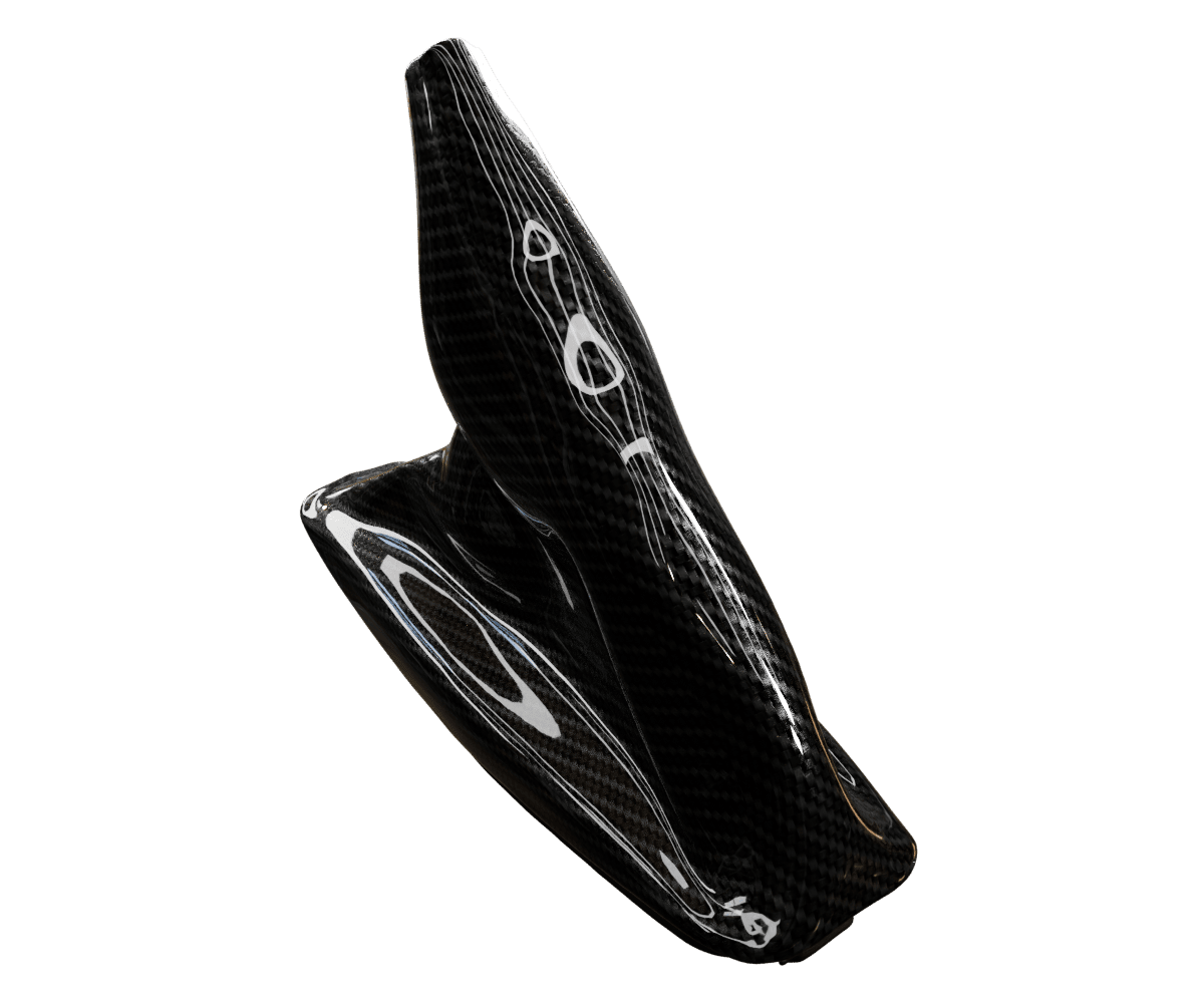 bmw e46 Carbon fiber e brake boot in a high gloss finish