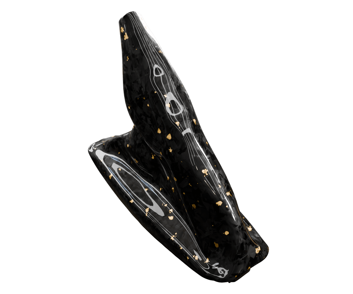 bmw e46 Forged carbon fiber e brake boot with colored flakes finished in high gloss