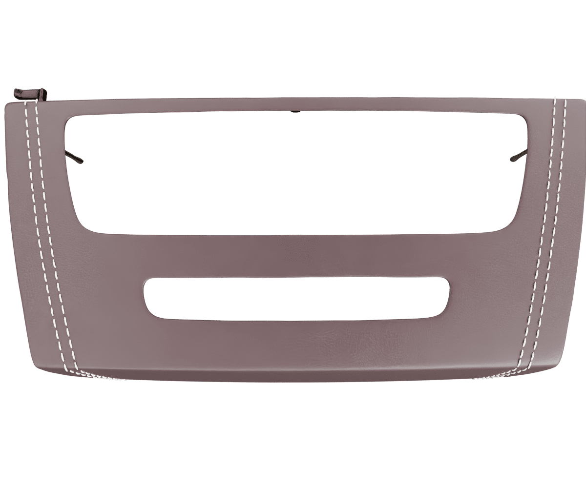 bmw e9x idrive Premium Nappa leather radio panel cover with cutout with custom stitching