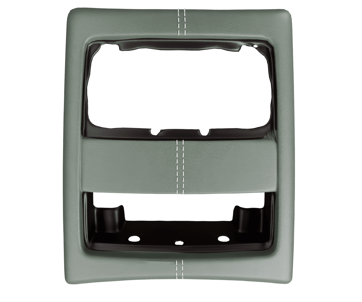 bmw e9x Premium Nappa leather rear center vent with custom stitching