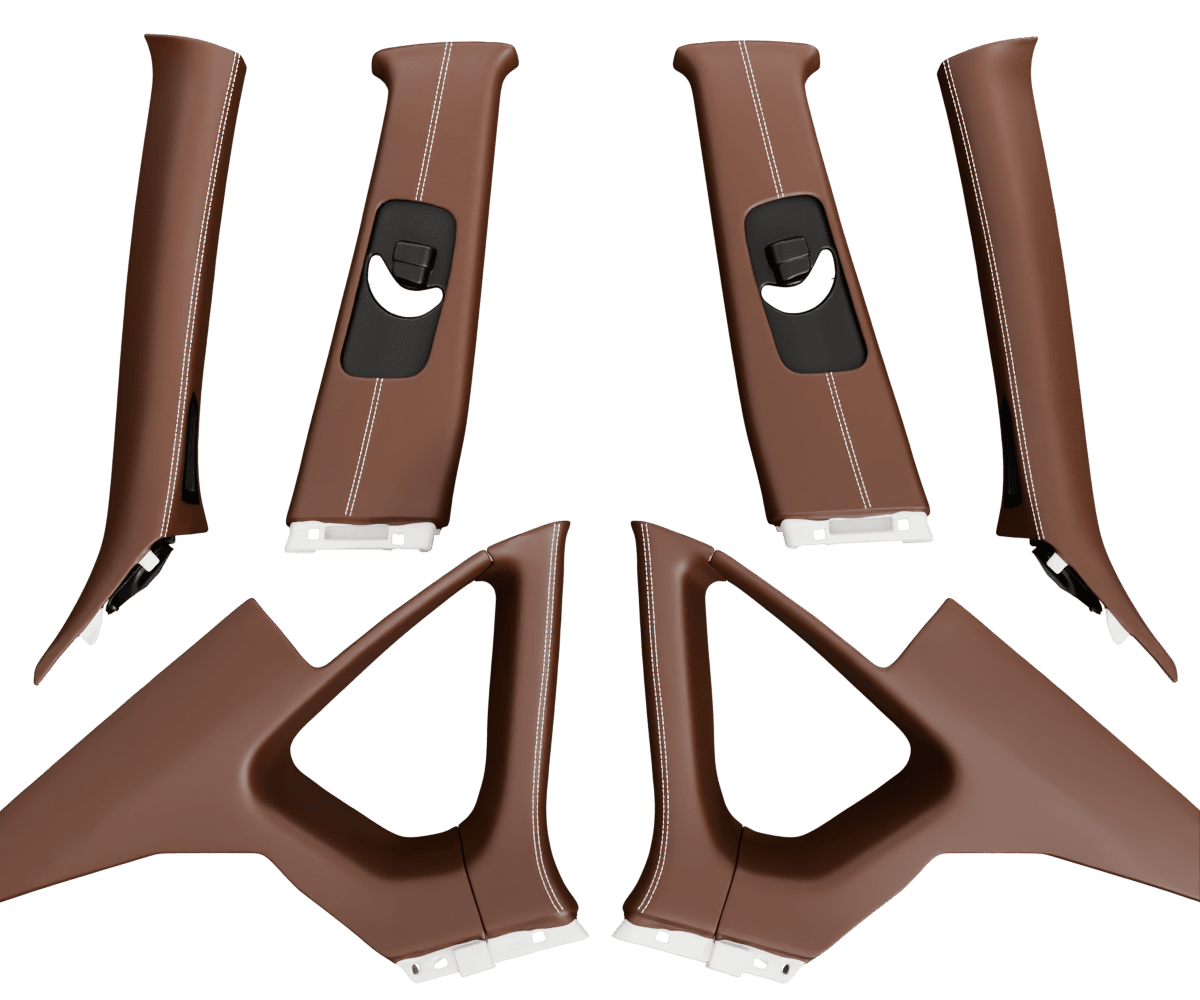 infiniti m45 Premium Nappa leather pillars with custom stitching