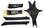 Lexus GS300 GS400 GS430 Black Alcantara Suede Pillar Set