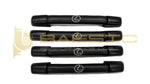 Lexus GS300 GS400 GS430 Black Faux Leather Handles With White Lexus Logo Embroidery