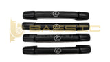 Lexus GS300 GS400 GS430 Black Faux Leather Handles With White Lexus Logo Embroidery