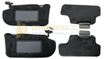 Infiniti M35 M45 Sun Visor Set Wrapped In Black Alcantara Suede